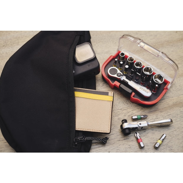 Utoku 14 Piece Mini Ratchet Socket and Bit Set UT-RGM-1