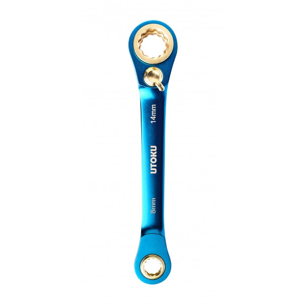Utoku 4 in 1 Ratchet Wrench Blue UT-4in1-8-14BL