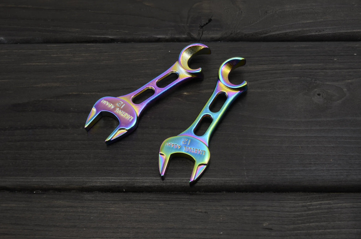 ASAHI LIGHTOOL Mini Combination Wrench Bottle Opener 12mm Tactile Rainbow LCO012R