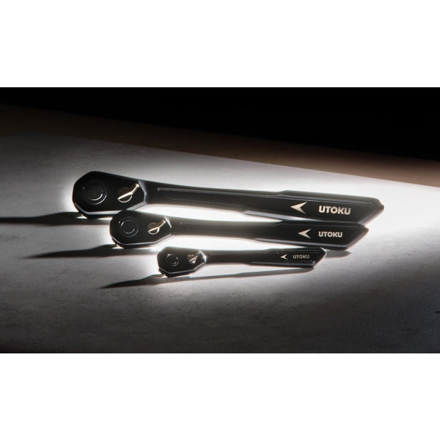 Utoku 3/8" Drive Black URSUS 90T Super Slim Ratchet UT-SSRW-2B