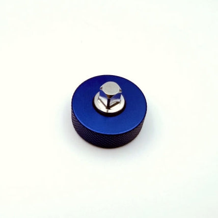 Utoku 1/4 in. to 1/4 in. Drive Thumb Wheel Quick Spinner Adaptor, Thick, Blue UT-QA14T