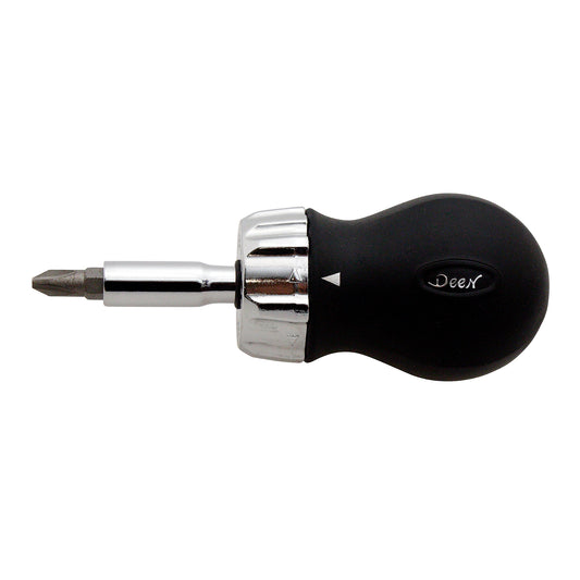 DEEN Ratcheting Stubby Screwdriver DNDR14SB