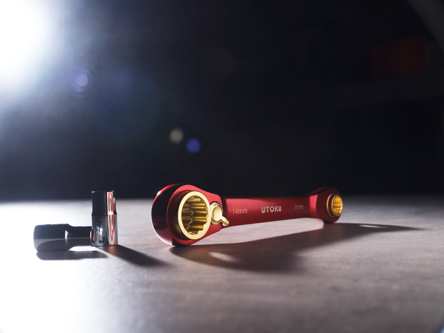 Utoku 4 in 1 Ratchet Wrench Red UT-4in1-8-14R