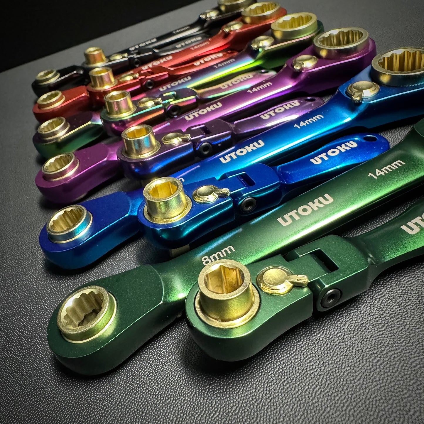 Utoku 4 in 1 Ratchet Wrench Red UT-4in1-8-14R
