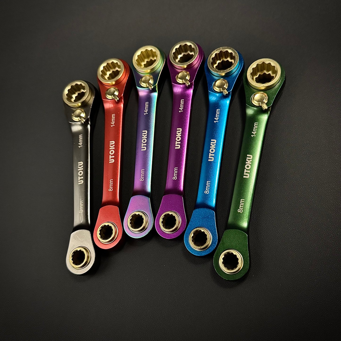 Utoku 4 in 1 Ratchet Wrench Red UT-4in1-8-14R