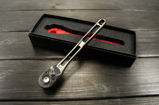 ASAHI LIGHTOOL Ion Plated Ratchet Black 3/8 in. Drive LVR3180K