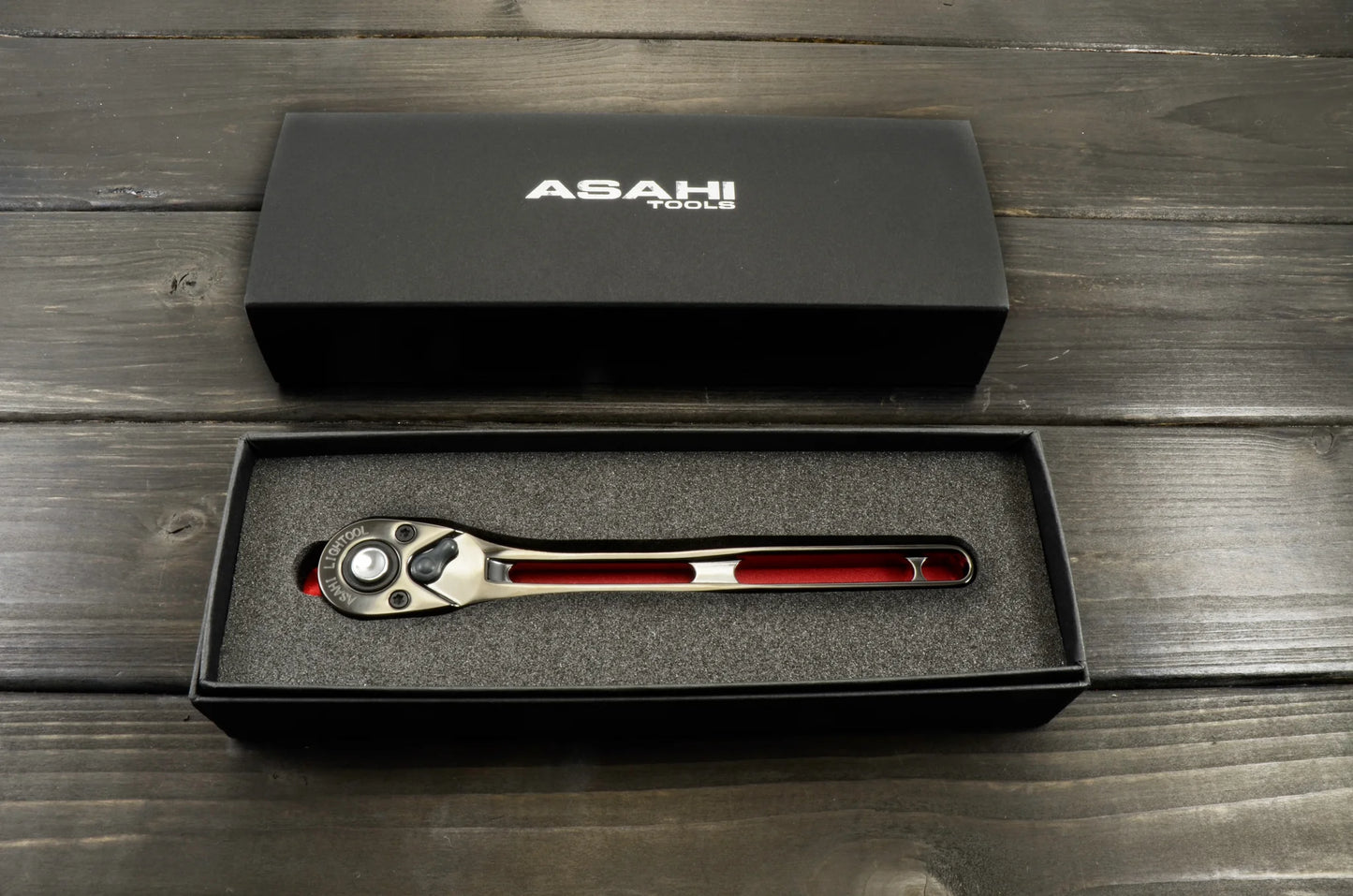 ASAHI LIGHTOOL Ion Plated Ratchet Black 3/8 in. Drive LVR3180K
