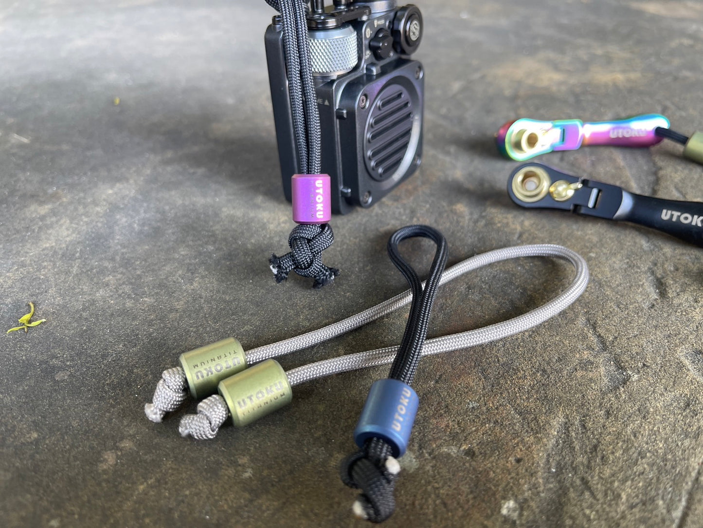 Utoku EDC Titanium Alloy Pendant Blue UT-Ti-PDT-1