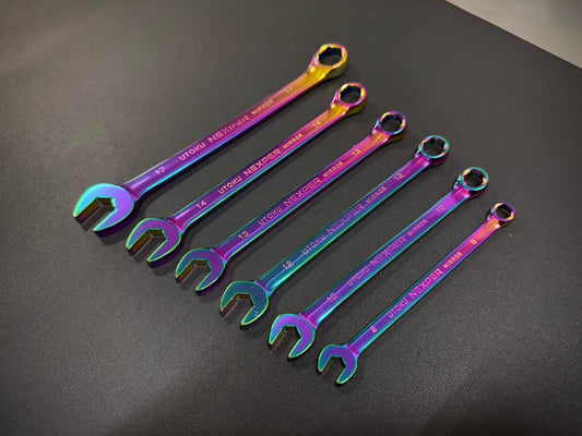 Utoku Nexper Series Titanium Plated Combination Wrench Set 6pc UT-NXPM-tiST