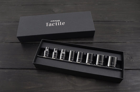 ASAHI 8pc Metric Socket Set Tactile Black 3/8 in. Drive VO3080K