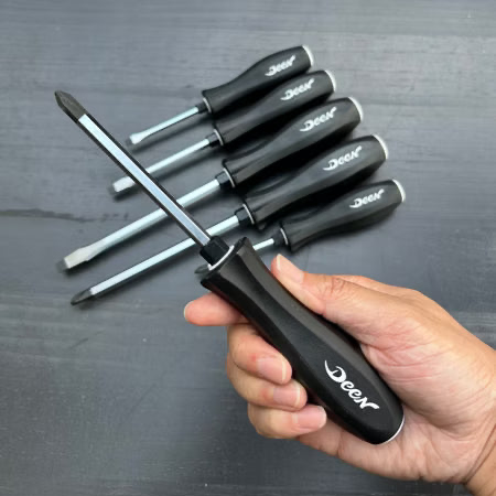 DEEN Striking Cap Screwdriver Set Black 6 Piece DND06PGBKSET