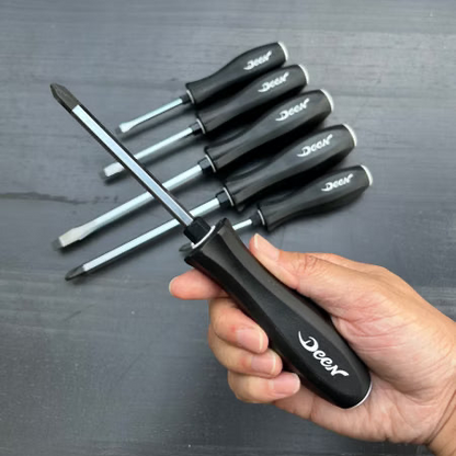 DEEN Striking Cap Screwdriver Set Black 6 Piece DND06PGBKSET
