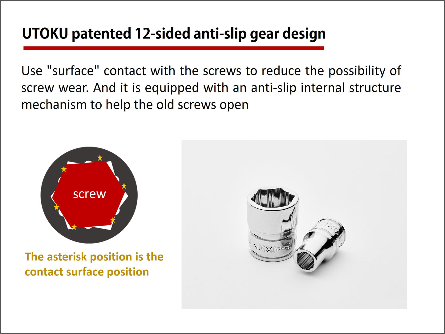 Utoku Nexper Anti-Slip Socket Set With 1/4" 90t Ratchet UT-NEXP-SST