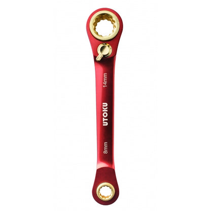 Utoku 4 in 1 Ratchet Wrench Red UT-4in1-8-14R