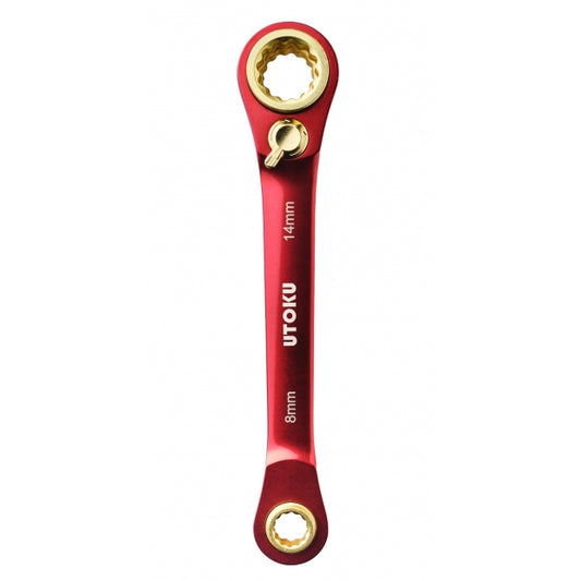 Utoku 4 in 1 Ratchet Wrench Red UT-4in1-8-14R