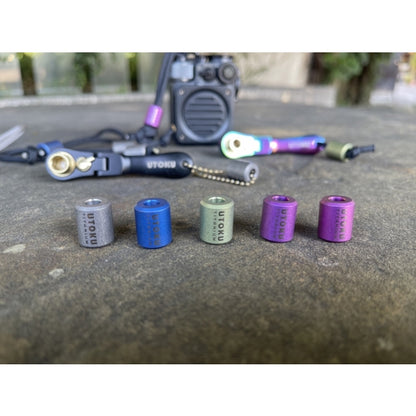 Utoku EDC Titanium Alloy Pendant Blue UT-Ti-PDT-1