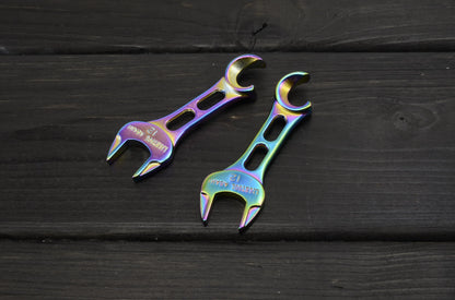 ASAHI LIGHTOOL Mini Combination Wrench Bottle Opener 12mm Tactile Rainbow LCO012R