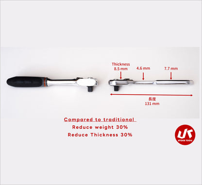Utoku Super Slim Ratchet 90T 1/4" UT -SSRW-1