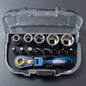 Utoku 14 Piece Mini Ratchet Socket and Bit Set Titanium Indigo UT-NRGM-Ti2