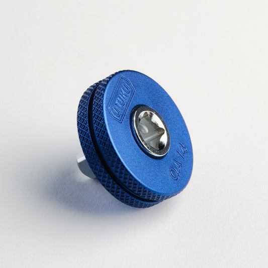 Utoku 1/4 in. to 1/4 in. Drive Thumb Wheel Quick Spinner Adaptor, Blue UT-QA14L
