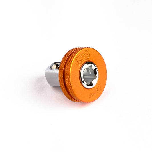 Utoku 3/8 in. to 1/2 in. Drive Thumb Wheel Quick Spinner Adaptor, Orange UT-QA34