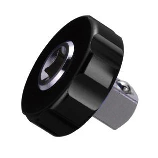DEEN 1/4" to 3/8" Conversion Ratchet Spinner Adaptor- Black DNBA23Q-BK