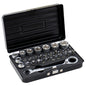 DEEN Low Profile 1/4 in. Drive Metric Socket and Half Cut Bit Set, 30-Piece DNBRS31J