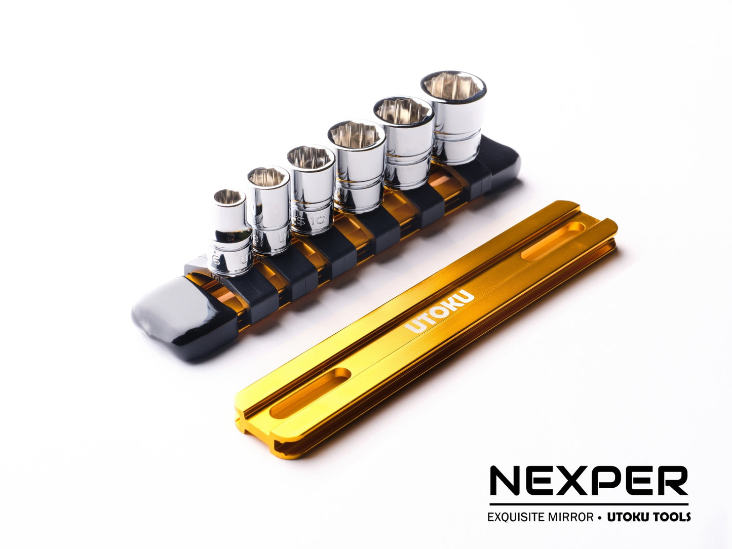 Utoku Nexper Anti-Slip Socket Set With 1/4" 90t Ratchet UT-NEXP-SST