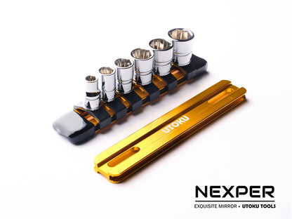 Utoku Nexper Anti-Slip Socket Set With 1/4" 90t Ratchet UT-NEXP-SST
