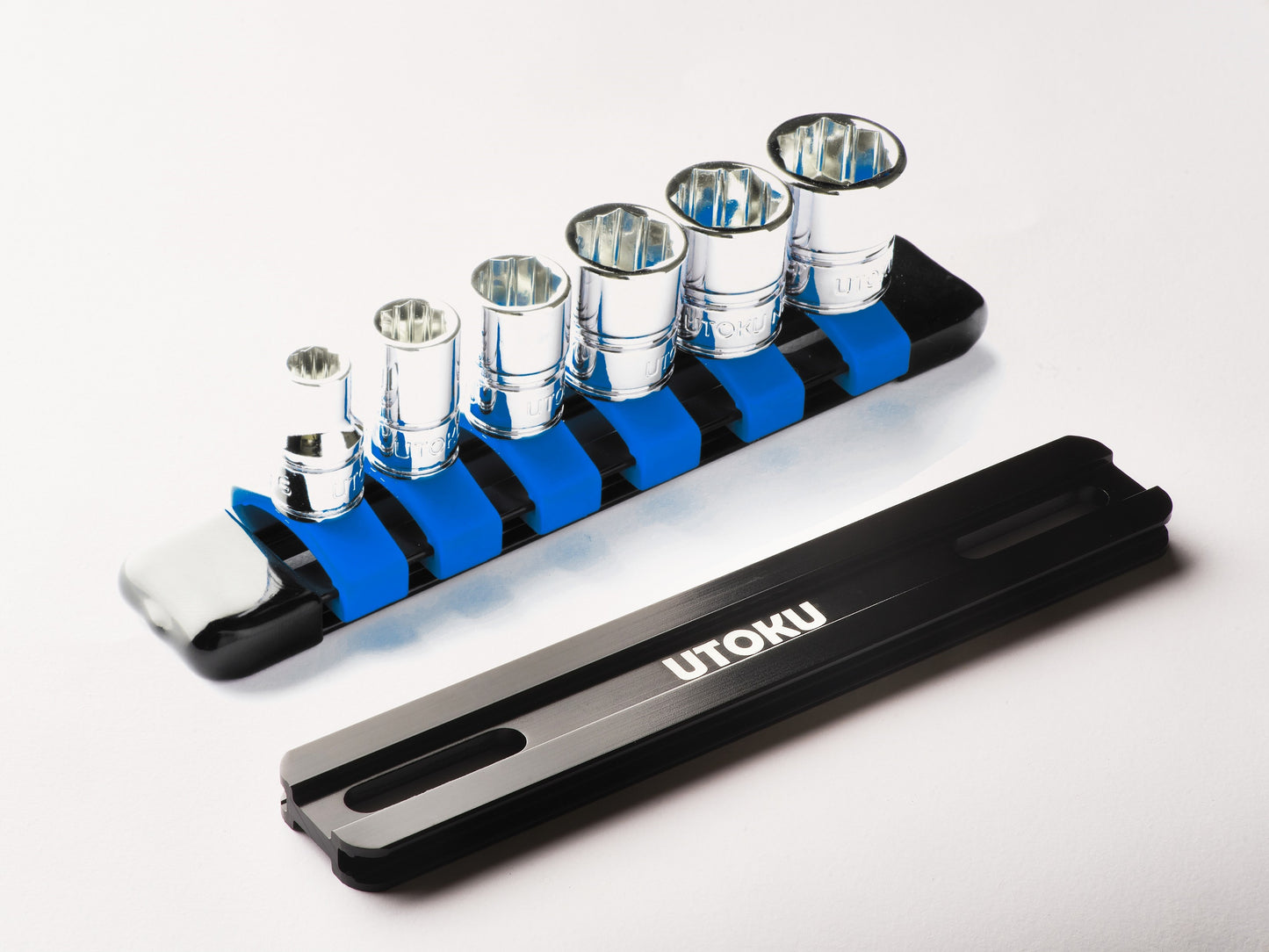 Utoku 1/4 in. Drive Nexper Anti-Slip Metric Socket Set Blue UT-NEXP-SB