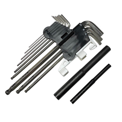 DEEN Heavy Duty Extra Long Ball-End Hex Key Set Metric DNHXTLS9NP