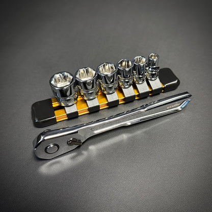 Utoku Nexper Anti-Slip Socket Set With 1/4" 90t Ratchet UT-NEXP-SST