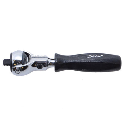 DEEN Stubby Swivel Head Ratchet 1/4 DNR2F-05