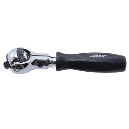 DEEN Stubby Swivel Head Ratchet 1/4 DNR2F-05
