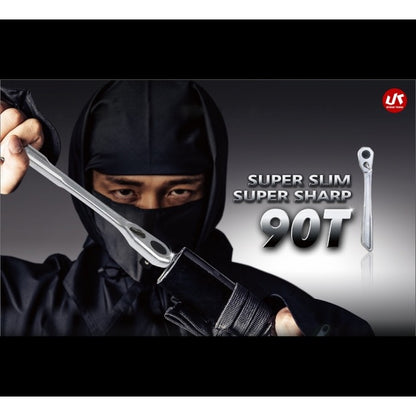 Utoku 3/8" Drive 90T Super Slim Ratchet UT-SSRW-2