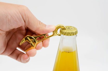 ASAHI LIGHTOOL Mini Combination Wrench Bottle Opener 12mm Gold LCO0012G