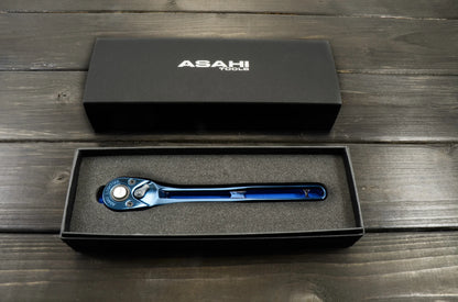 ASAHI LIGHTOOL Ion Plated Ratchet Blue 3/8 in. Drive LVR3180A