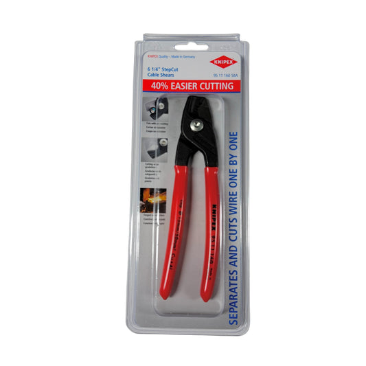 Knipex 6 1/4" StepCut® Cable Shears 95 11 160