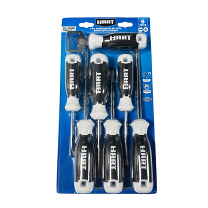 Hart 6 Pc Screwdriver Set with Bonus Bottle Opener HHSDSB1PDQ