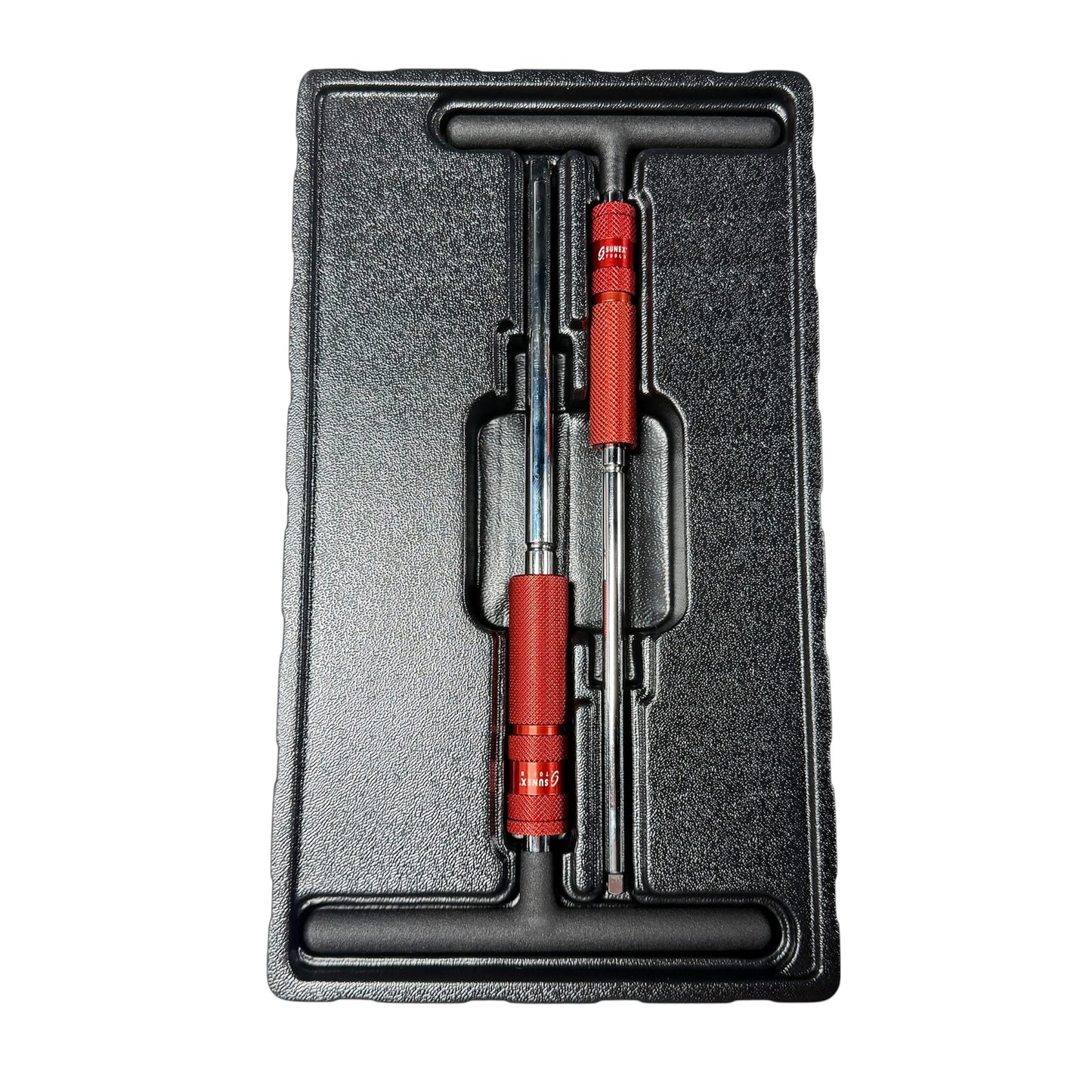 Sunex Tools 1/4 in. And 3/8 in. Drive Comfort Grip Adjustable T-Handle Speeder 2 Piece Set 9727
