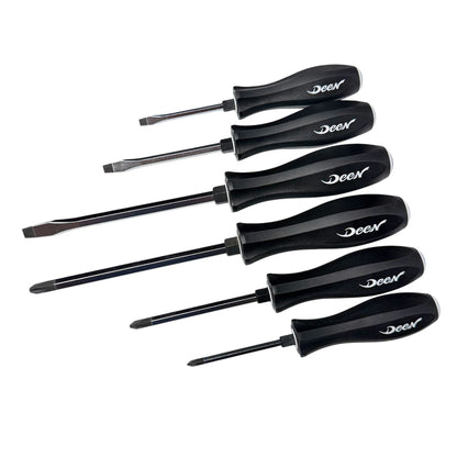 DEEN Striking Cap Screwdriver Set Black 6 Piece DND06PGBKSET