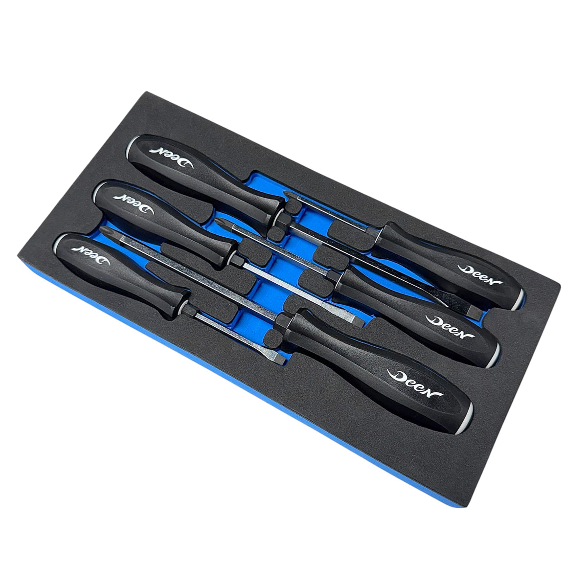 DEEN Striking Cap Screwdriver Set Black 6 Piece DND06PGBKSET