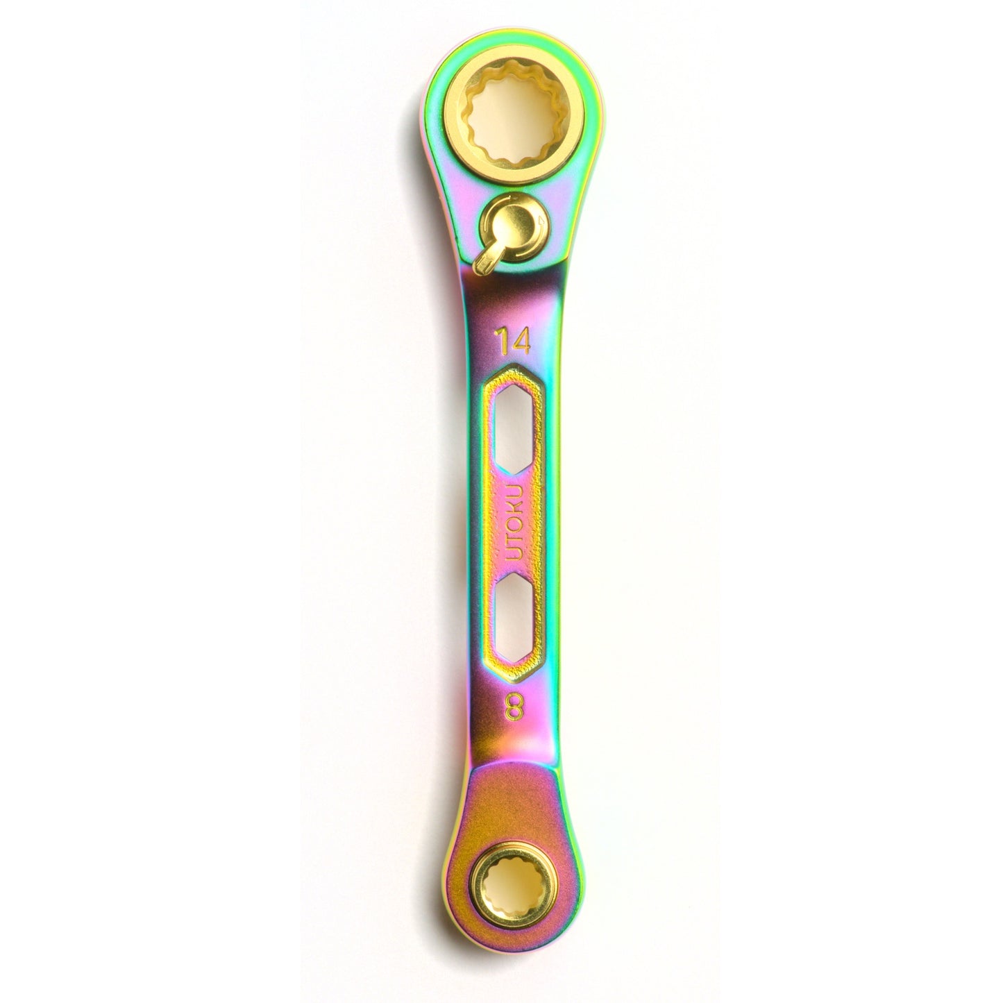 Utoku 4 in 1 Ratcheting Wrench Titanium Rainbow UT-4S814LTi