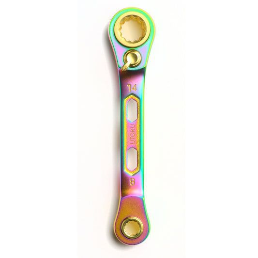 Utoku 4 in 1 Ratcheting Wrench Titanium Rainbow UT-4S814LTi