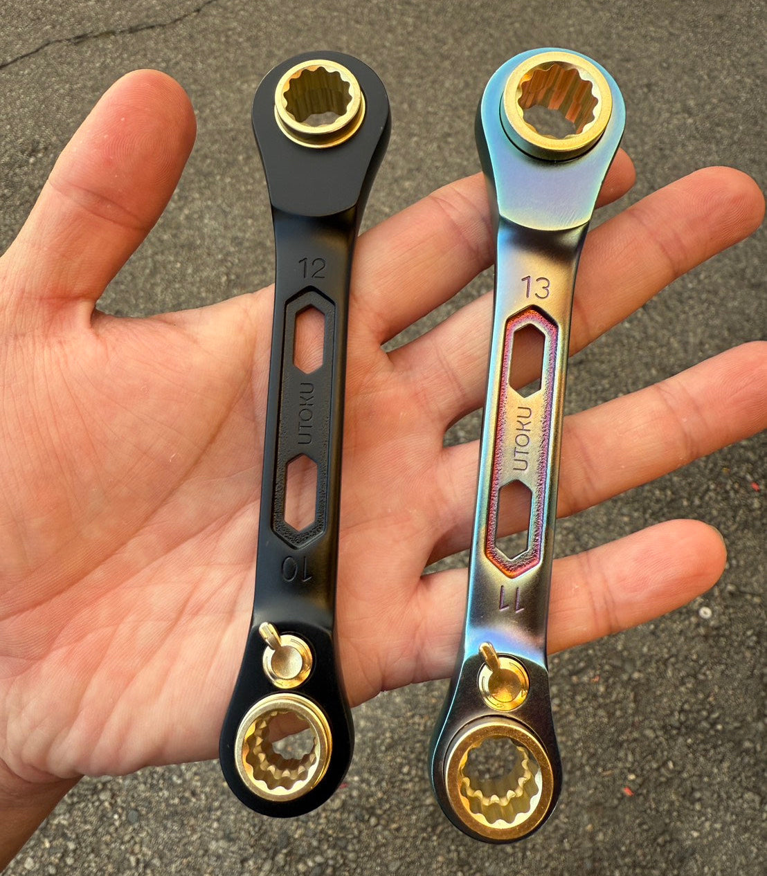 Utoku 4 in 1 Ratcheting Wrench Flat Black UT-4S814LB