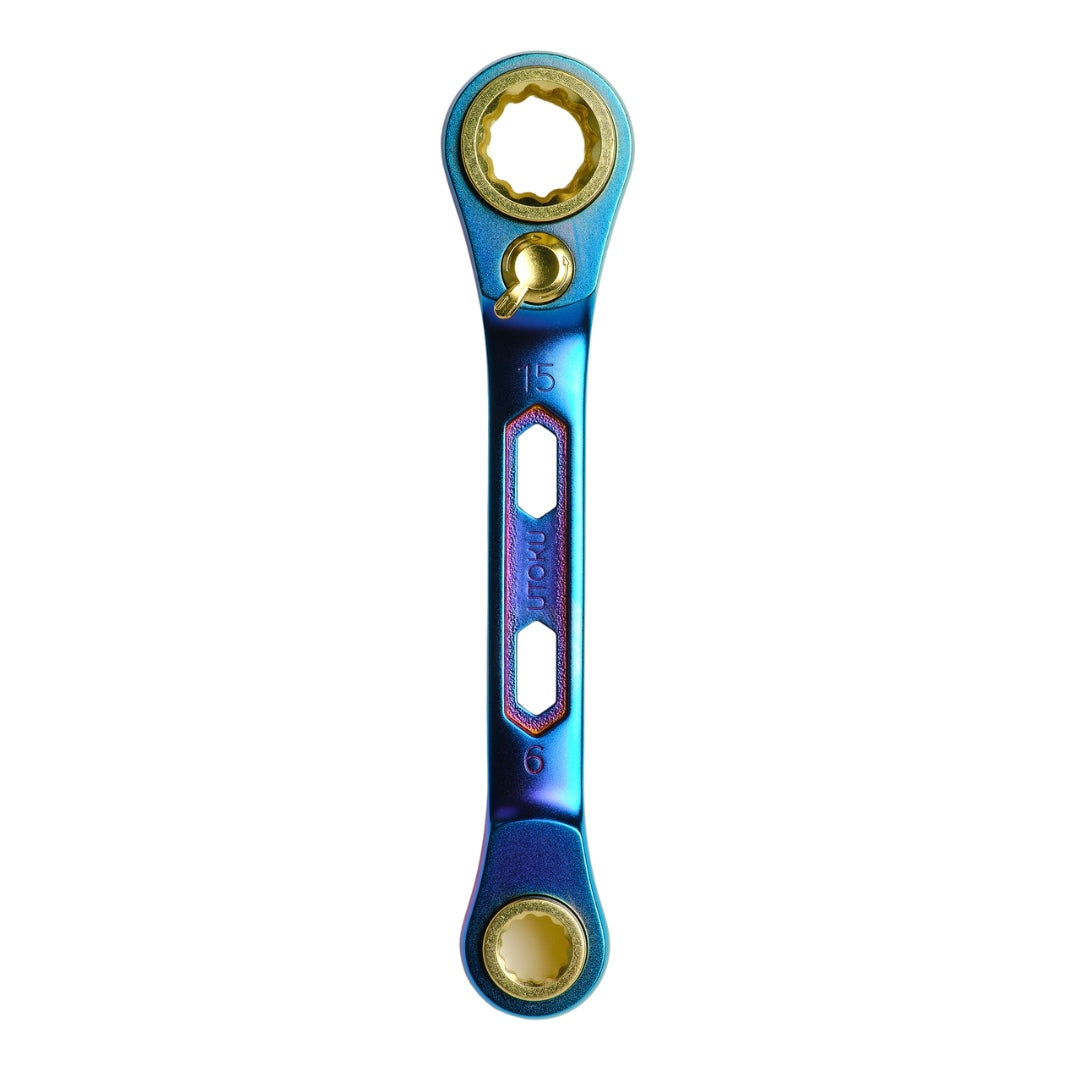 Utoku 4 in 1 Ratcheting Wrench Indigo Large Sizes UT-4S915LTi2