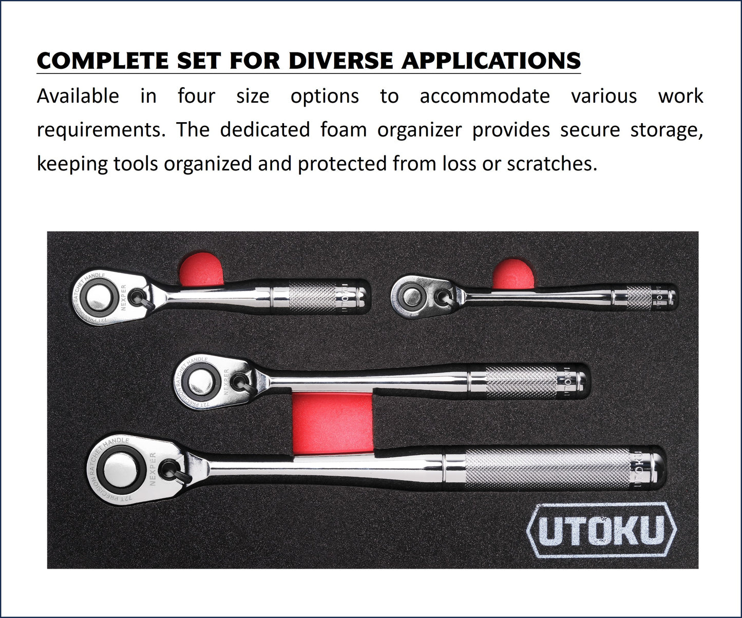 Utoku Nexper Compact Head Ratchet Set UT-NPR-120ST