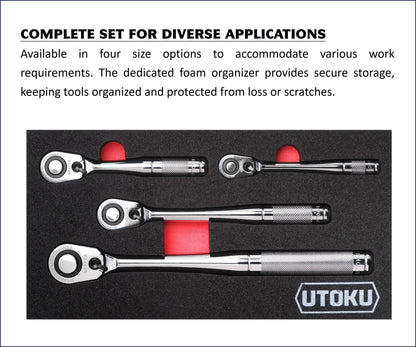 Utoku Nexper Compact Head Ratchet Set UT-NPR-120ST